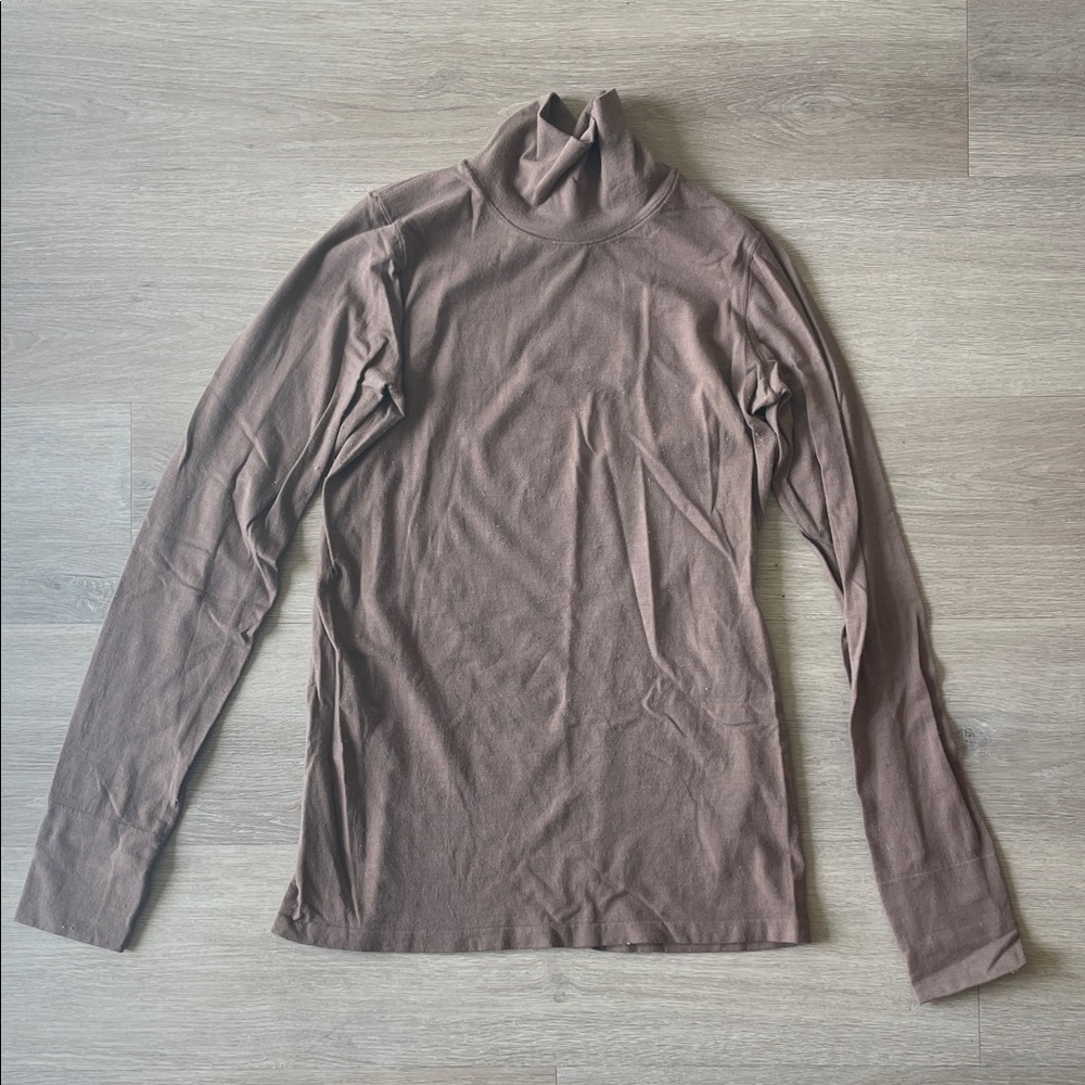 Athleta Turtle Neck in Rustic Brown